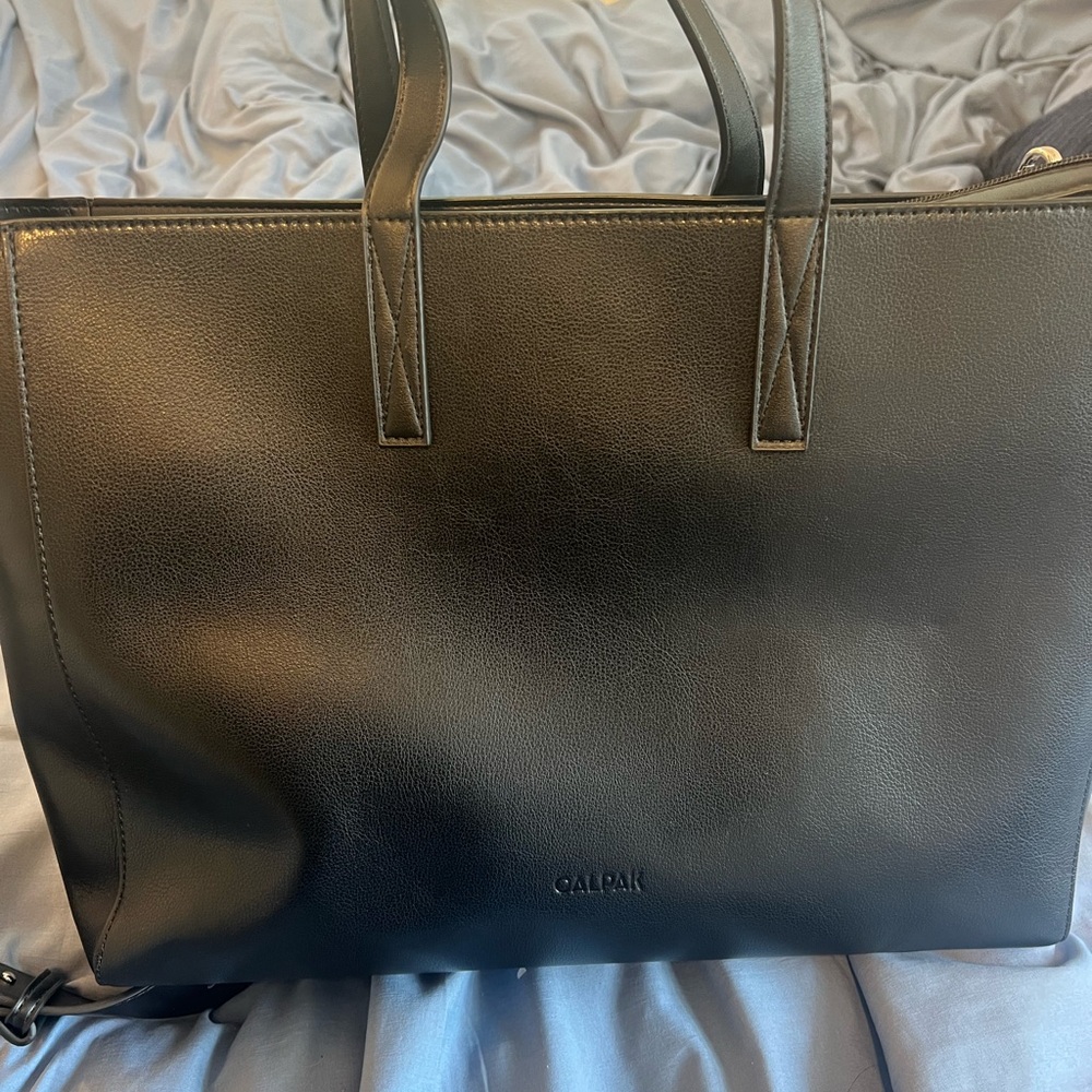 Calpak Haven Laptop Tote Bag in Black